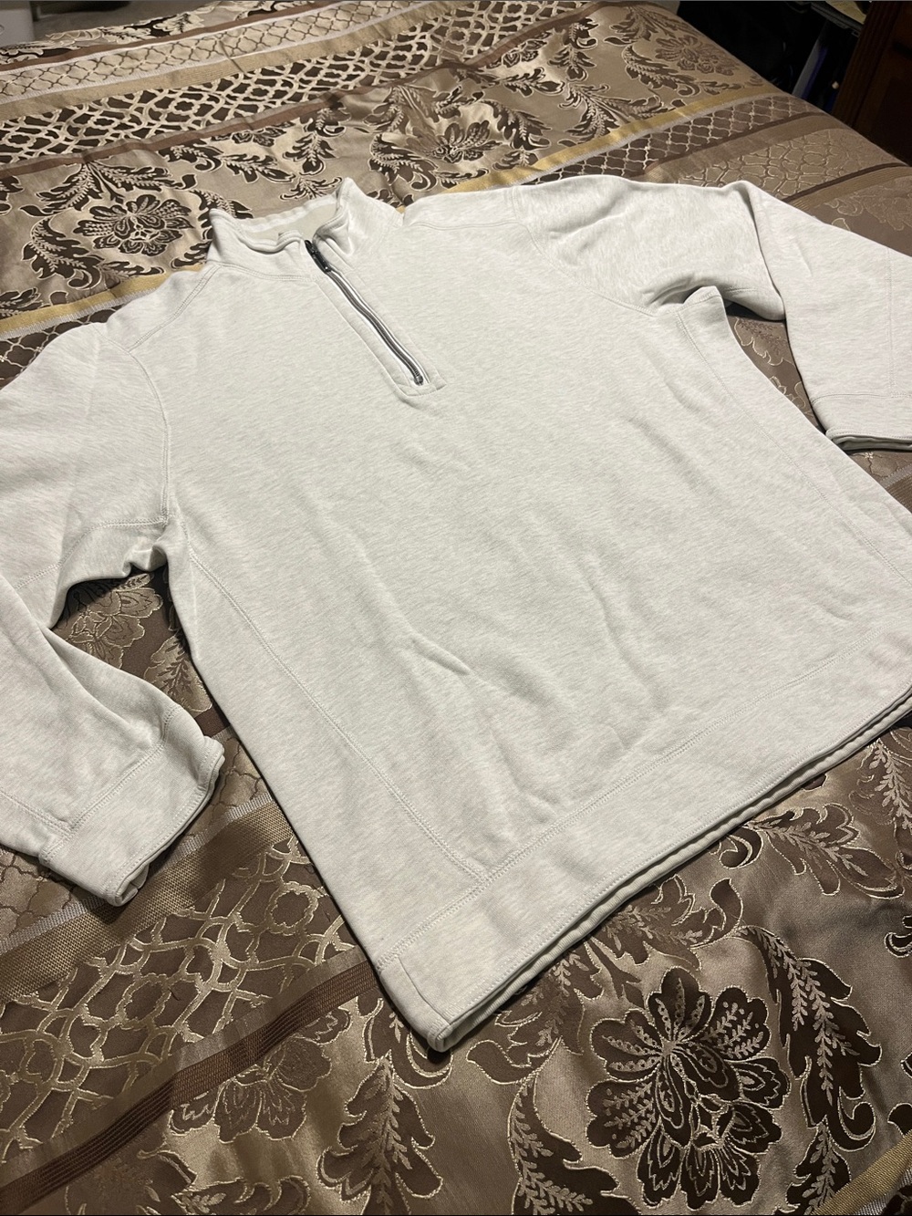 Tommy Bahama Men's Quarter-Zip Pullover Reversible Sweater